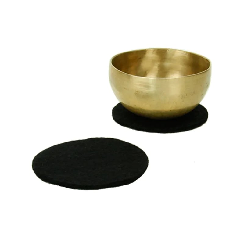Base in feltro per campane tibetane - nero, cm. 10