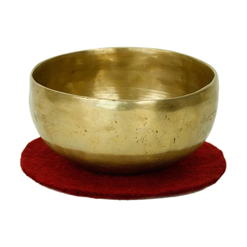 Base in feltro per campane tibetane - rosso, cm. 15