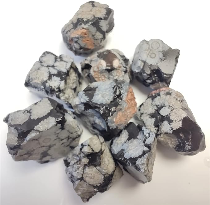 Ossidiana Fiocco di Neve Grezza