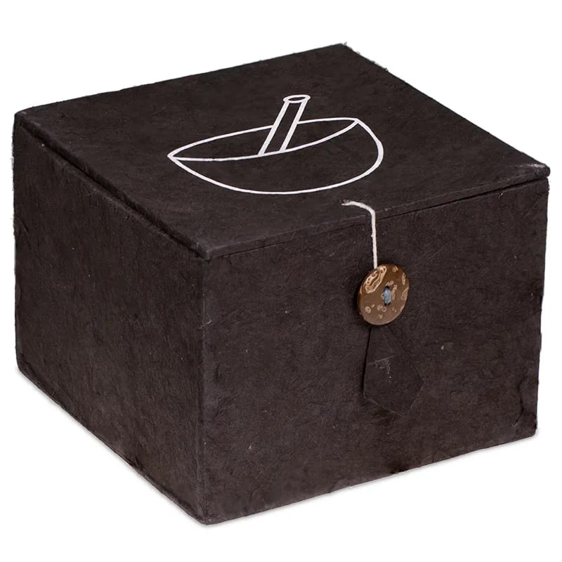 Campana tibetana Ohm set regalo nero