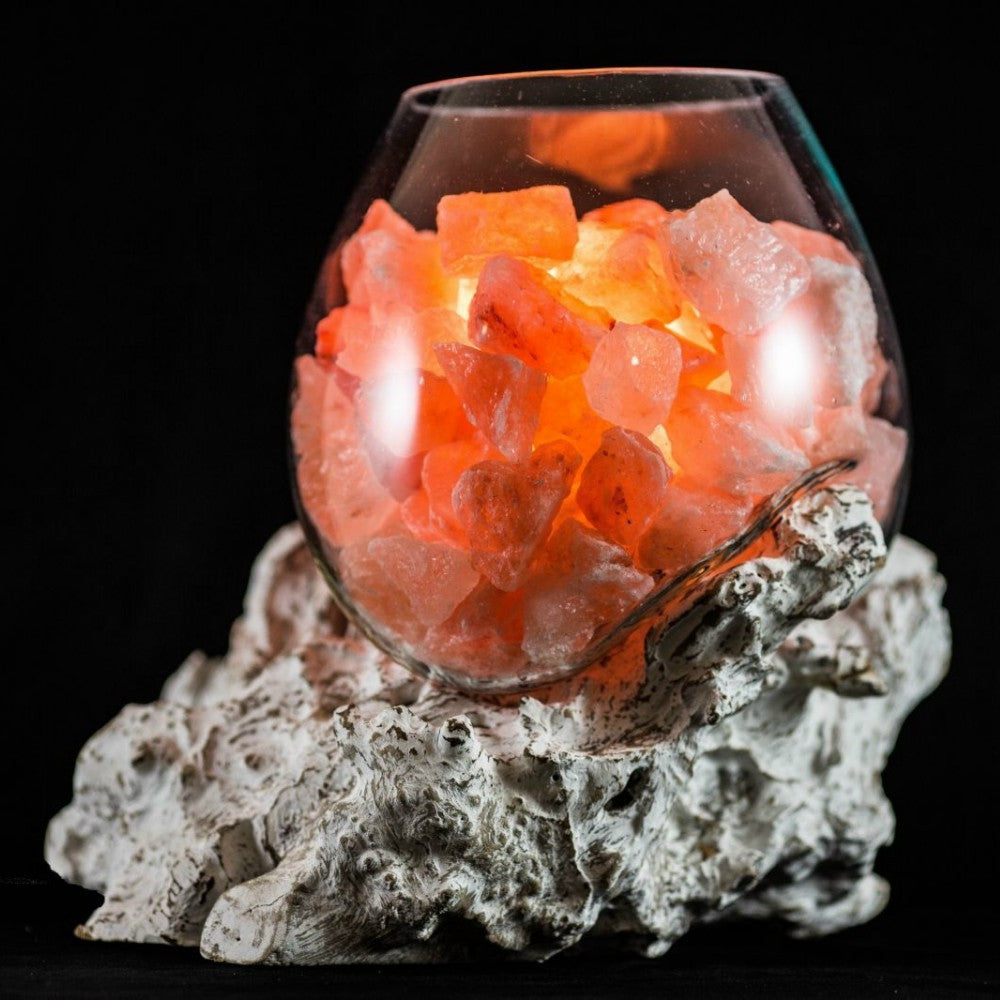 Lampada di Sale Himalayano "Unica" decapata