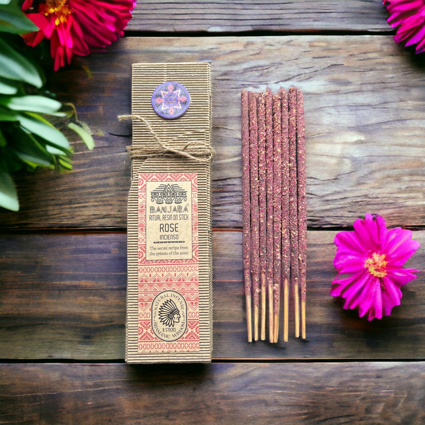 Resine su bastoncino Banjara - Rosa