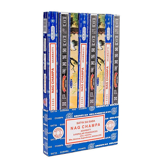 Collezione di incensi Satya Nag Champa