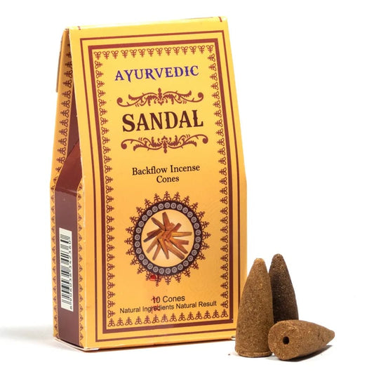 Coni d'incenso ayurvedici Legno di Sandalo