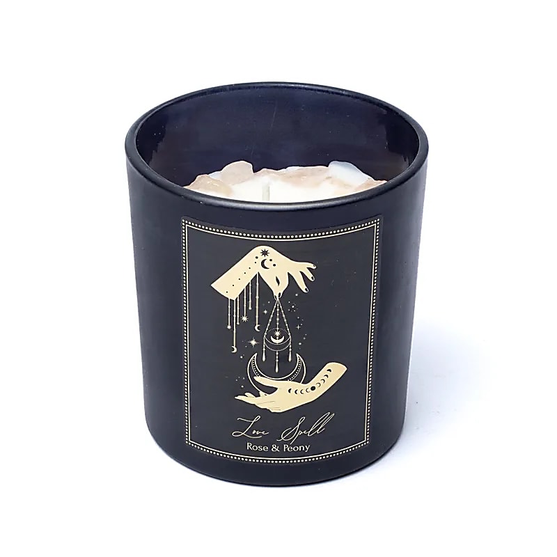 Candela "Love Spell" - Rosa e Peonia