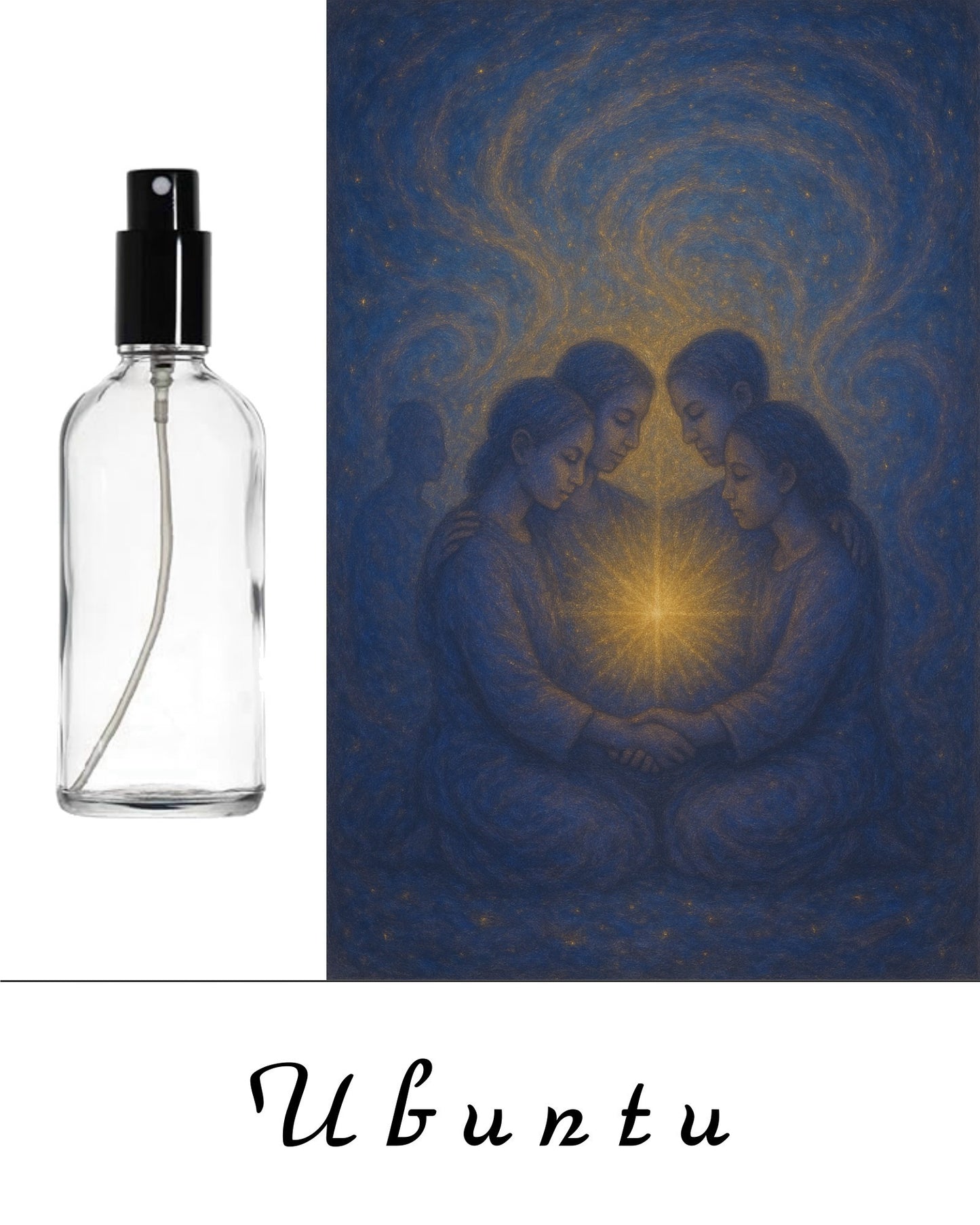 Ubuntu – Acqua Energizzata alla Vibrazione della Compassione e dell’Umanità Condivisa - Flacone spray 100 ml.